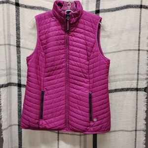 Talbots Fuchsia Quilted Vest